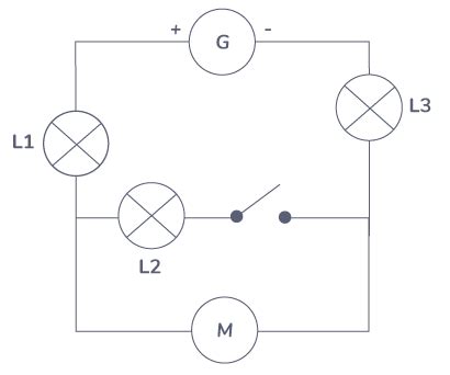 Déterminer si le courant circule dans un circuit électrique en