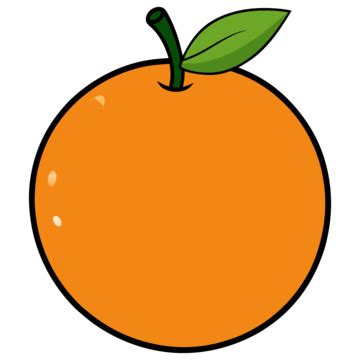 Fruta Naranja Estilo Dibujos Animados Vector Png Dibujos Im Genes