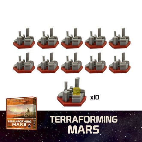 Terraforming Mars Upgrade Kit Tiles 100 Unique Board Game Etsy Australia