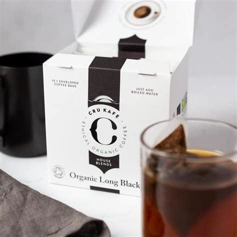 Cru Kafe Organic Fairtrade Long Black Coffee Bags Ocado