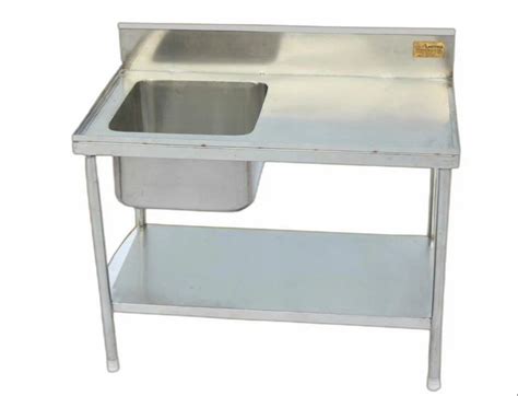 Stainless Steel Ss Work Table With Sink U S At Rs In