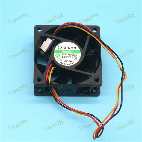 NEW SUNON KDE1206PTV1 6025 DC12V 1 7W 6CM 3 Wire Cooling Fan Free