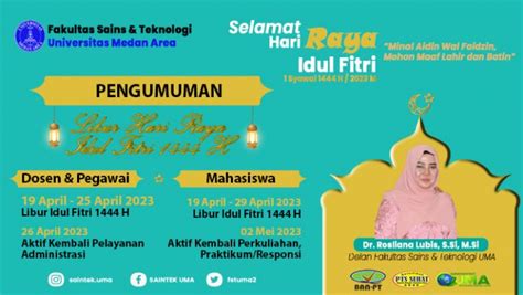 Libur Perkuliahan Menyambut Idul Fitri 1444 H