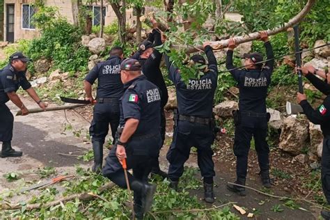 SSP Yucatán labora en las zonas afectadas por el paso de Beryl PorEsto