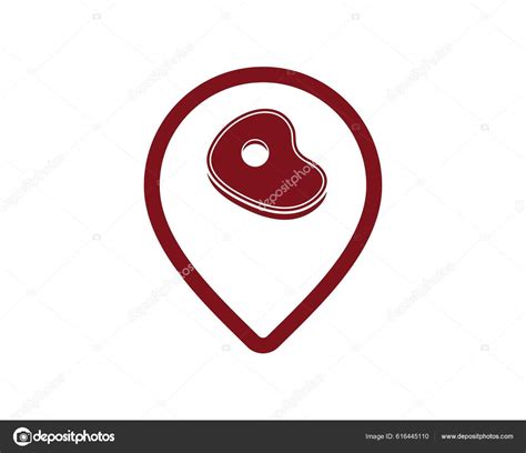 Location Pin Meat Stock Vector Image By ©skyace 616445110