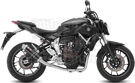 Mivv Full System Exhaust Hom Gp Steel Black High Up Yamaha Mt Mt