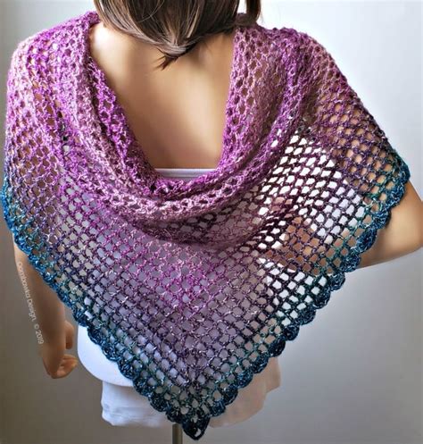 One Skein Simple Summertime Shawl Crochet Shawl Pattern Free Crochet Shawl Easy One Skein