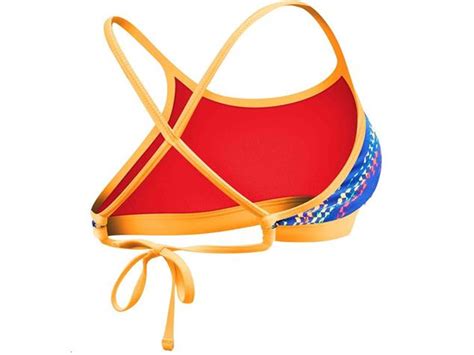 TYR Sassari Schwimmbikini Tieback Top Bikini Bottom Orange Royal Yellow