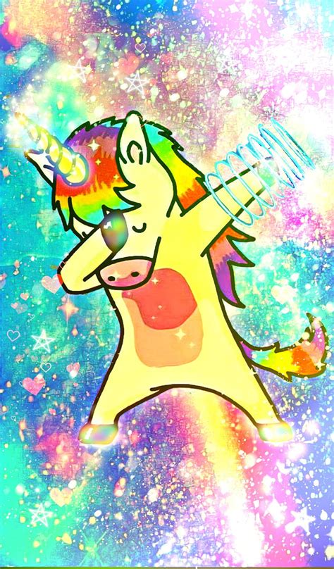 Rainbow Unicorn Unicorn Rainbow Dabbing Toon Hd Phone Wallpaper