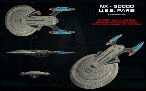 Excalibur Class Uss Paris Star Trek Pinterest Star Trek Wallpaper Star Trek And Trek