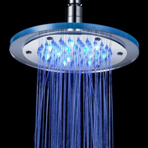 Luxury Bathroom LED Shower Heads Color Changes Shower Faucet ...