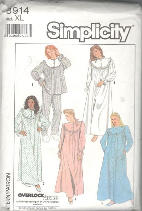 Pin On Quick Saves Night Gown Vintage Sewing Patterns Simplicity