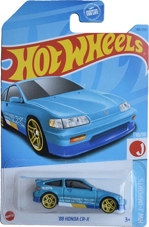 Amazon Hot Wheels Honda Cr X Hw J Imports Blue Toys