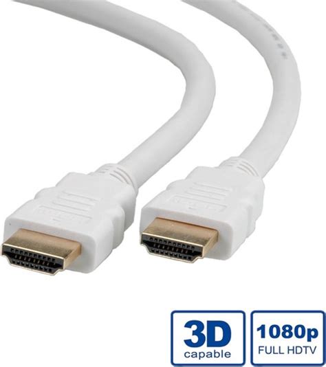 ROLINE HDMI High Speed Kabel Met Ethernet Wit 7 5 M Bol