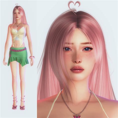 ⋆ ˚｡⋆୨୧˚ fluttershy (my little pony) as a sims 4 character