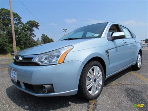 2008 Light Ice Blue Metallic Ford Focus SE Sedan 68152974 GTCarLot