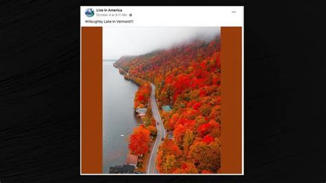 Is This a Real Photo of an Autumnal Lake in Vermont? | Snopes.com