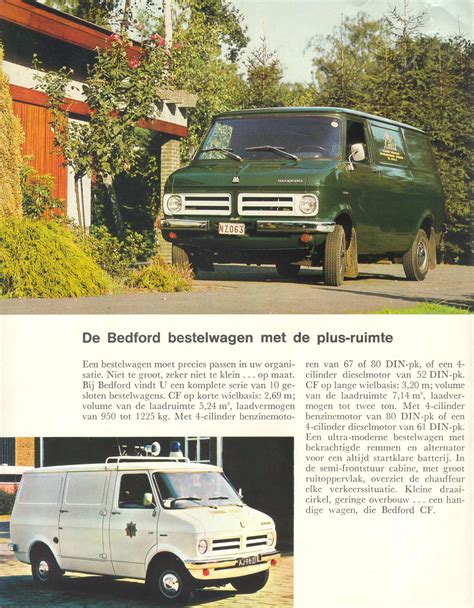 The Bedford Cf Van And Camper Site Scanned Sales Brochures