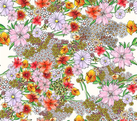 Hand Draw Textile Design On Behance