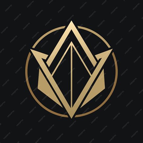 minimalistic black  gold logo stands    black