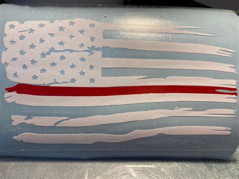 American flag decal. Police firefighter military decal | Etsy