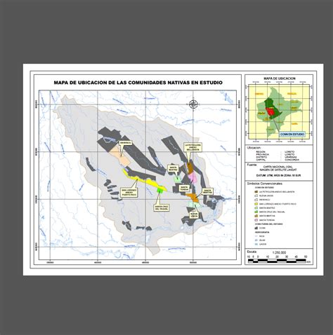 Plano De Ubicaci N Georreferenciado En Arcgis Comunidades Nativas