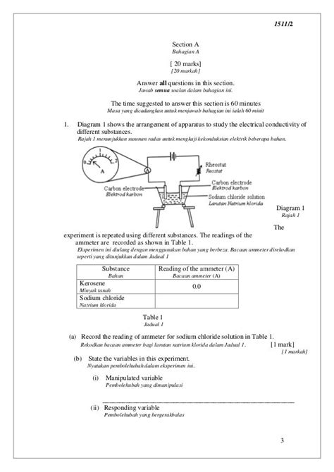 Contoh Kertas Soalan Spm Sains Tingkatan 5