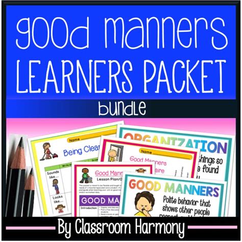 good manners learners bundle polite courteous behavior sel