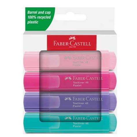 Zestaw zakreślaczy Faber Castell Textliner 1546 Pastel 4 kolory Sklep