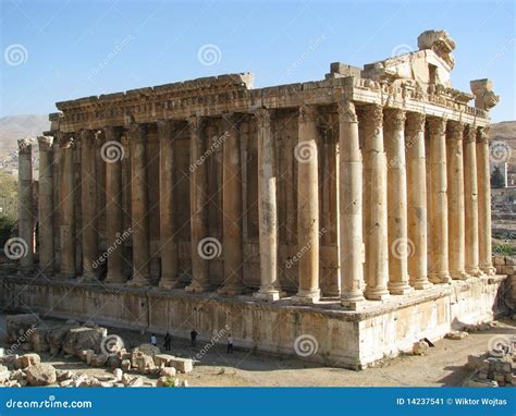 Ancient Ruins In Baalbeck Lebanon Stock Image Image Of Baalbak