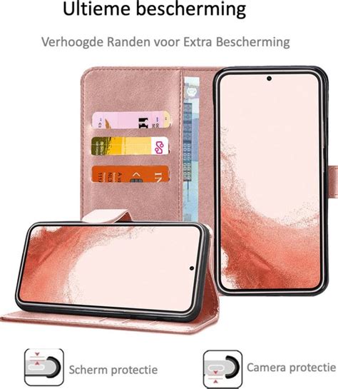 Samsung S22 Plus Book Case Hoesje 2x Samsung S22 Plus Screenprotector Flip