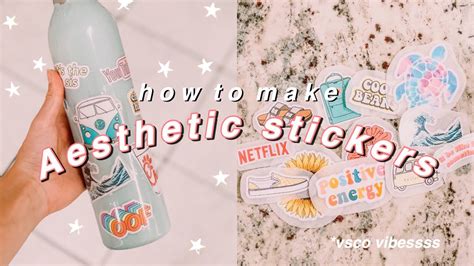 How To Make Aesthetic Stickers Youtube