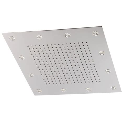 Milan 400mm Led Illuminated Fixed Ceiling Mounted Square Shower Head