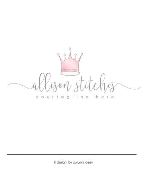 Tiara Logo Crown Logo Premade Logo Princess Logo Photography Etsy