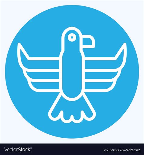 Icon eagle related to american indigenous symbol Vector Image