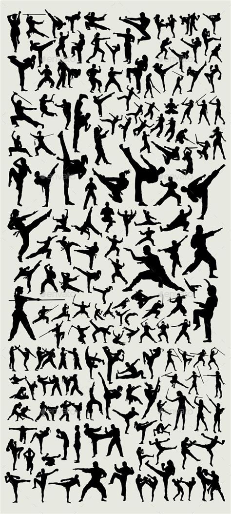 100+ Martial Arts Silhouette | Martial arts tattoos, Martial arts ...