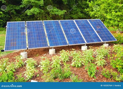 Solar Panel Stock Photo Image Of Power Garden Electronics 10335764