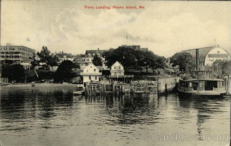 Ferry Landing Peaks Island, ME Postcard