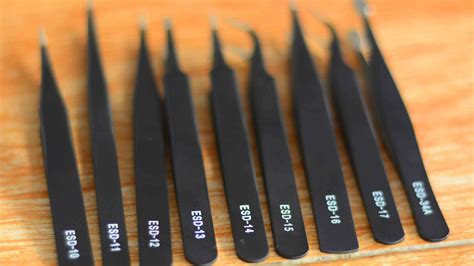 Types Of Esd Tweezers And How To Use Them Anti Static Tweezers Anti