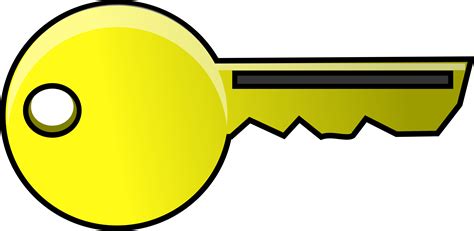 clipart key gold