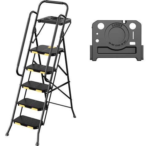 Buy Kingrack Step Ladder Step Ladder Step Folding With Tool Tray