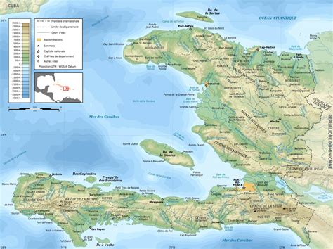 Carte Dhaïti Plusieurs Cartes Du Pays Aux Antilles