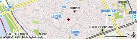 東京都大田区田園調布本町の地図 住所一覧検索｜地図マピオン