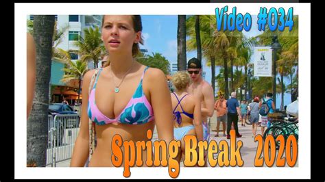 Spring Break 2020 Fort Lauderdale Beach Video 034 Youtube