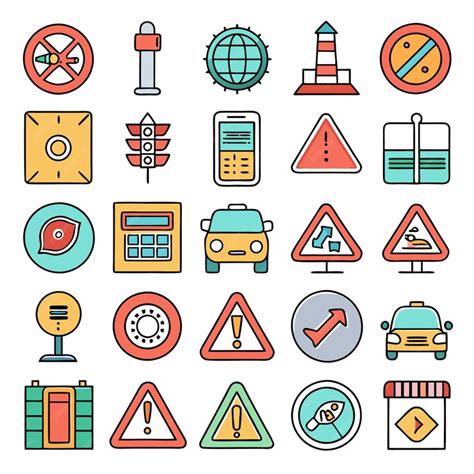 Premium Vector | Comprehensive Guide to Traffic Signs and Road Symbols Illustrated