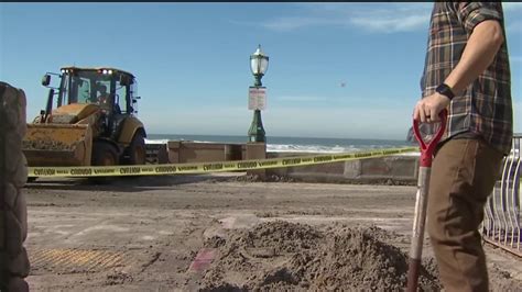 Cleanup Begins in Mission Beach After Boardwalk Hit With High Waves ...