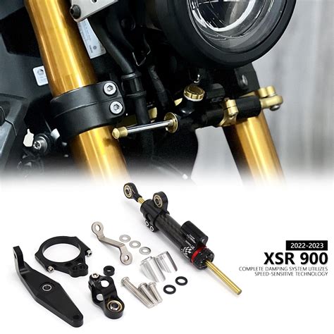 Nova xsr900 cnc suporte do amortecedor de direção estabilizar montagem