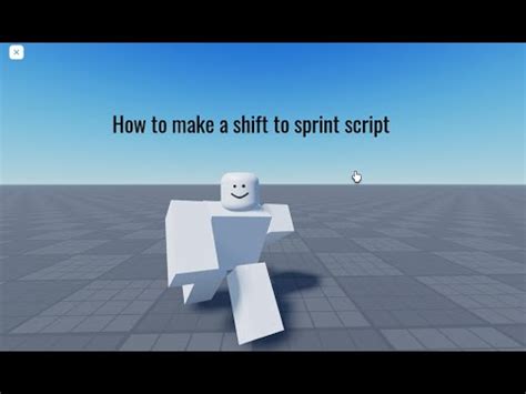 How To Make A Shift To Sprint Script Roblox Studio Tutorial Youtube