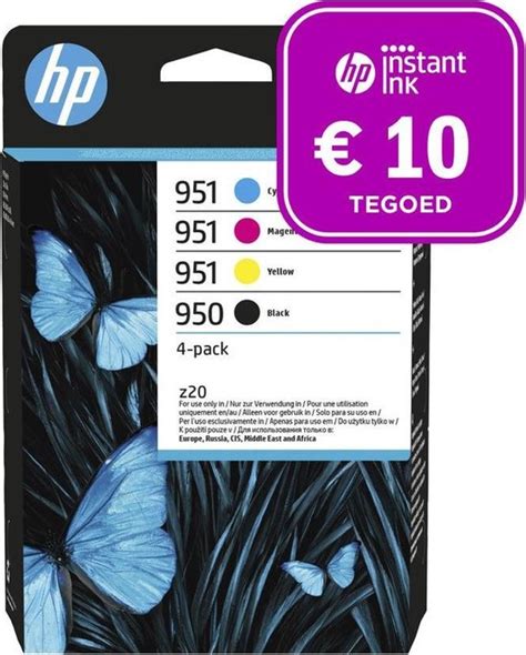 HP 950 951 Inktcartridge Kleur Zwart Instant Ink Tegoed Bol