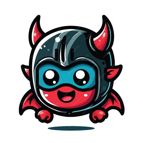 A drawing of a red and black bug with a black face and red eyes